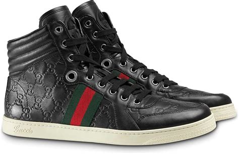 gucci black strap shoes|gucci men's gg sneakers.